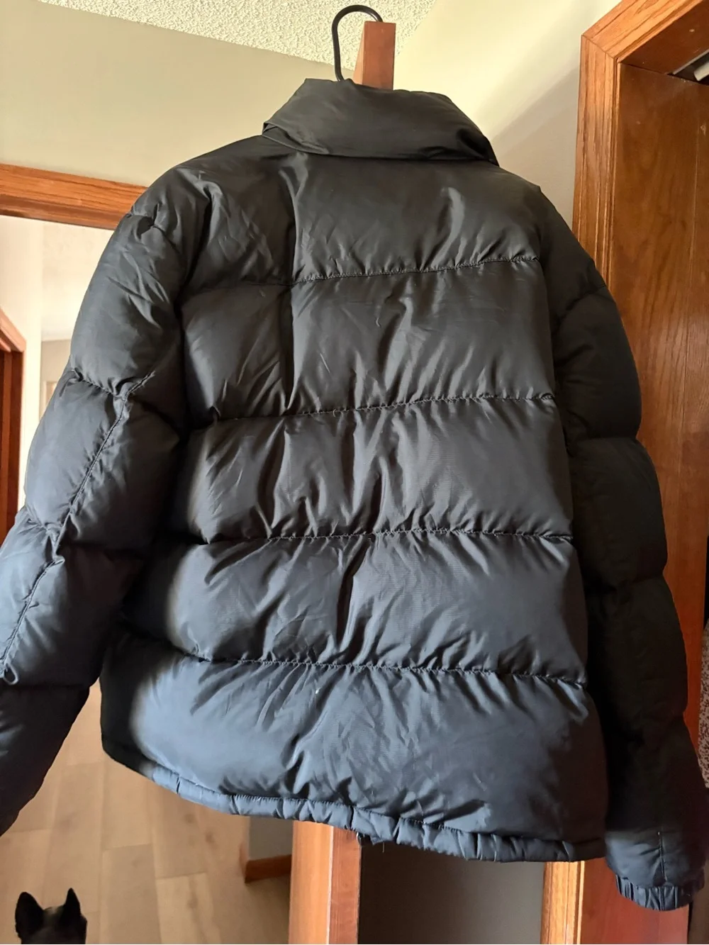 Ralph Lauren Black Puffer Jacket with Yellow Lining